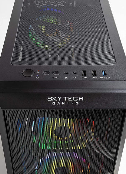Skytech Chronos Gaming PC Desktop – INTEL Core I7 12700K 3.6 Ghz, RTX 3080, 1TB NVME SSD, 32G DDR5, 750W GOLD PSU, AC Wi-Fi, Windows 10 Home 64-Bit